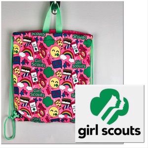 Double drawstring cinchtop bag